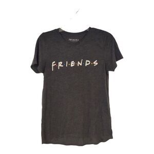 Friends Merch Women's Fitted T-Shirt High Low Dark Gray  Soft And Comfy Size S
